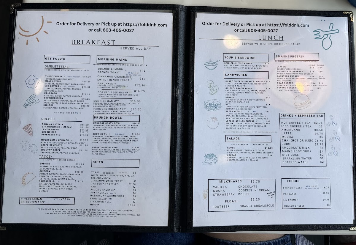 Fold’D Community Diner Menu-1
